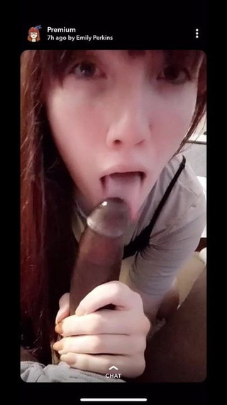 Snapchat sissy slut emilyjaede sucks and fucks bbc