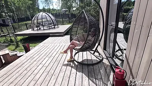 My stepfather and I love to relax in nature