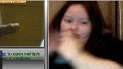 funny cum in webcam