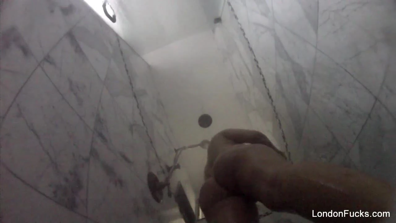 London keyes takes a camera shower
