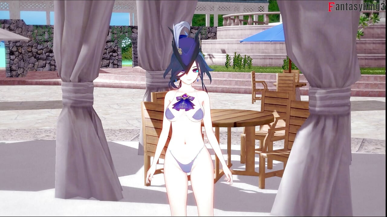 Clorinde bikini blowjob - Genshin Impact