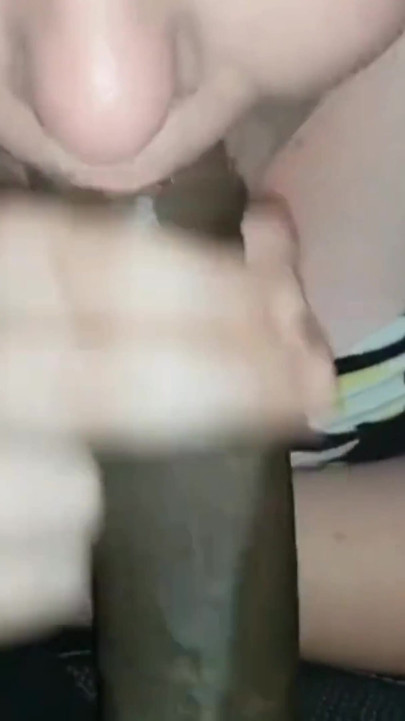 Licking Sucking His Big Black Cock Back of My Car