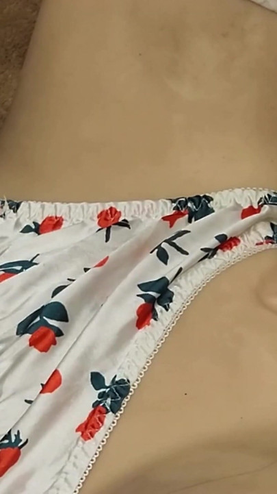 Cherry satin lingerie is so sexy! | Clip 2