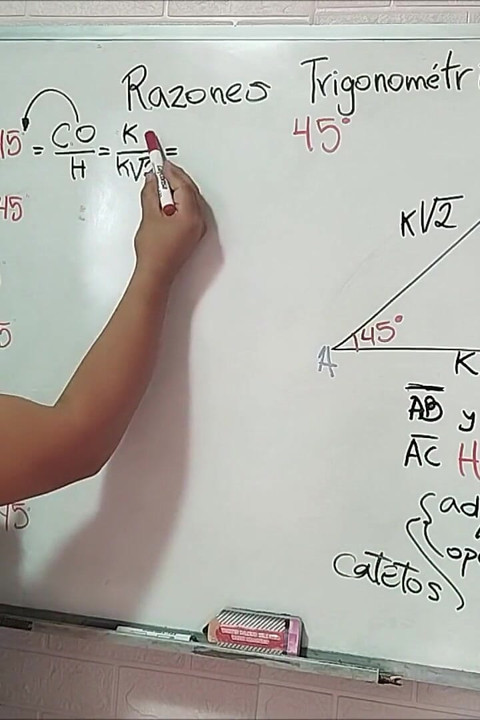16 Trigonometria: Ângulo de 45 - Razões Trigonométricas
