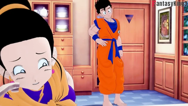 Chichi gets stuck in the sink and gohan fucks her - DragonBall Zex Series