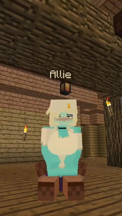 Minecraft jenny mod, Allie नामक जिन्न को बुला रही है और गले में गहरे लेने की तरह उससे यौन एहसान चाहती है | क्लिप 1