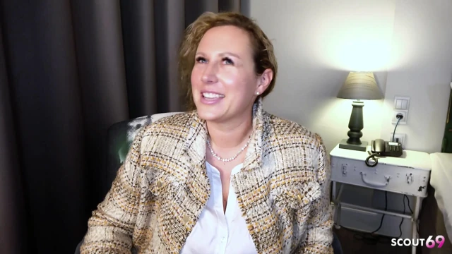 German BBW Mature Kathy Deep with Big Natural Tits and Huge Ass Pick up for Casting Fuck by Boy