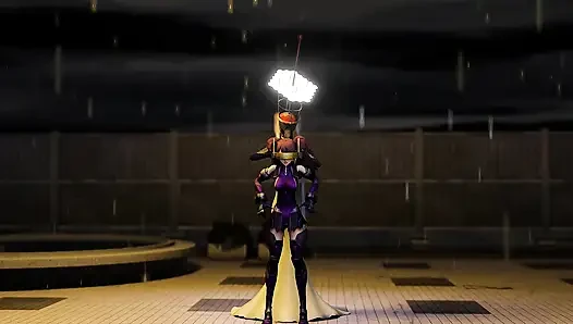 3D Girl warrior got taken by monster