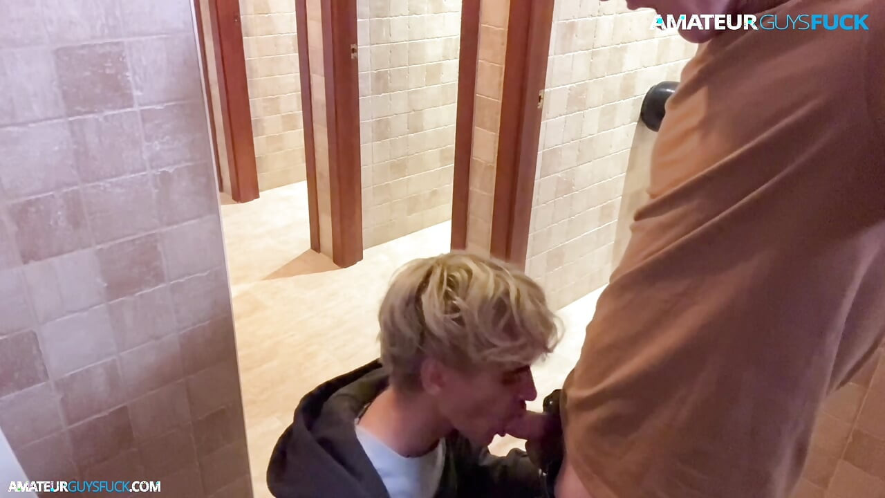 You Won't Believe What These Two Horny Twinks Did in a Public Park Bathroom.Caught on Camera!