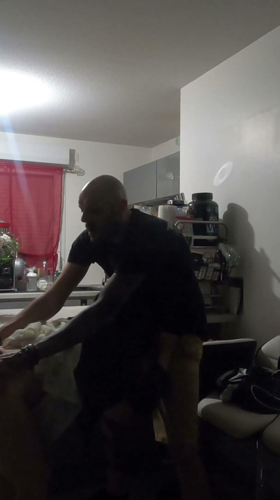 I came home from a party with my wife's best friend and gave her a big facial after fucking her | Clip 1