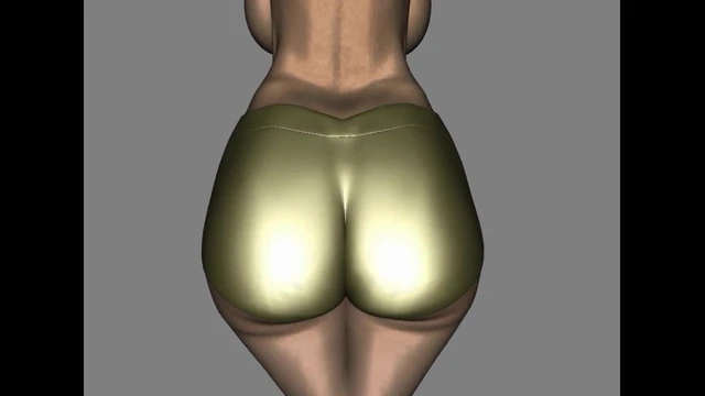 Big Gold Bum 3D