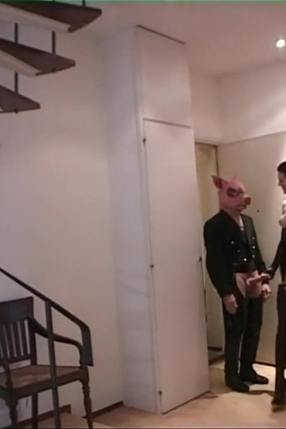 Bondage Threesome of Busty MILFs Fucked and Cummed on Asshole