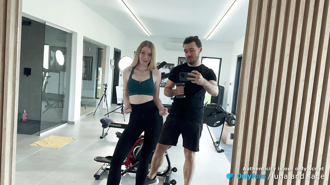 Gym Session Turned Into Rowing Machine Sex - Real Amateur Couple (POV, BJ & Doggy)