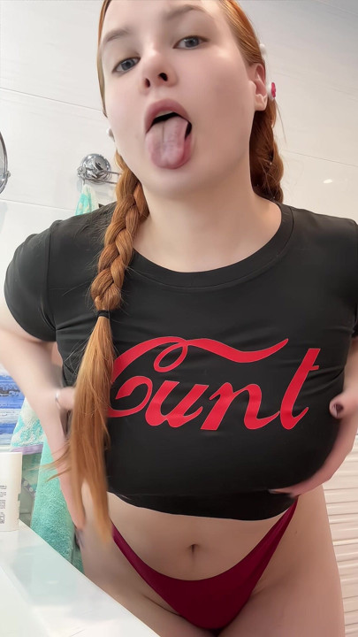 Spicy t-shirt and hard nipples