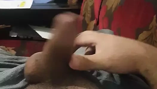Lebanese porn video – playing with my lebanese uncut dick