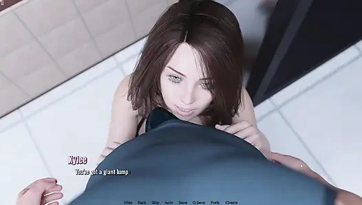 Stepbrother Helping Stepsister Then She Giving Blowjob In Toilet