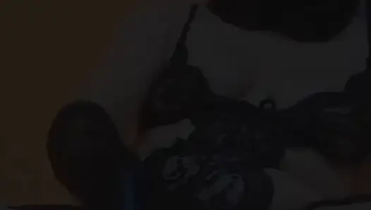 Persian Girl in Hijab and Lingerie Playing with Her Pussy Using a Dildo