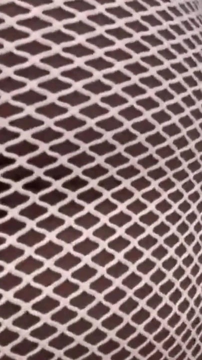 Walking Around in Fishnet Dress Fucking My Pussy on Public Staircase