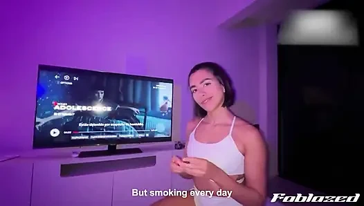 Nicht drinnen! Ich besuchte meinen nachbarn nach dem fitnessstudio und wir hatten sex