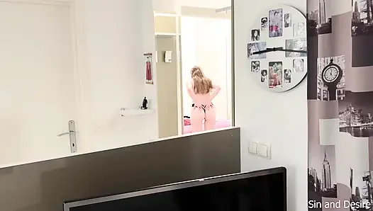 Stepmom caught stepson watching Stepmom porn