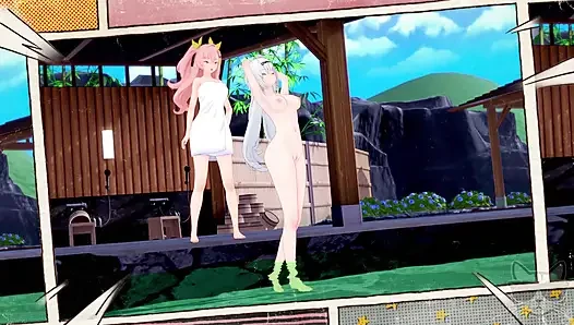 Aether lost in time 1 : Yixuan and Nicole (zenless zone zero) in hot spring !