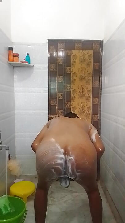 Ass fingered in bathroom.