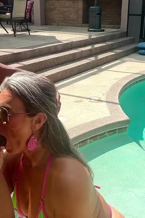 Athena West Swallows BBC Load Then Takes Patio Creampie
