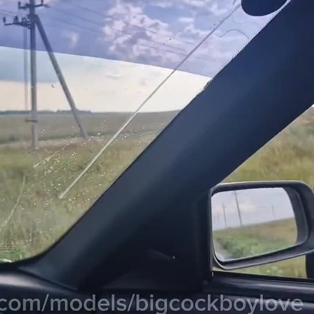 Picked up a Slutty Trance Passenger with a Big Cock on the Highway and Fucked Her. Hot Cruise