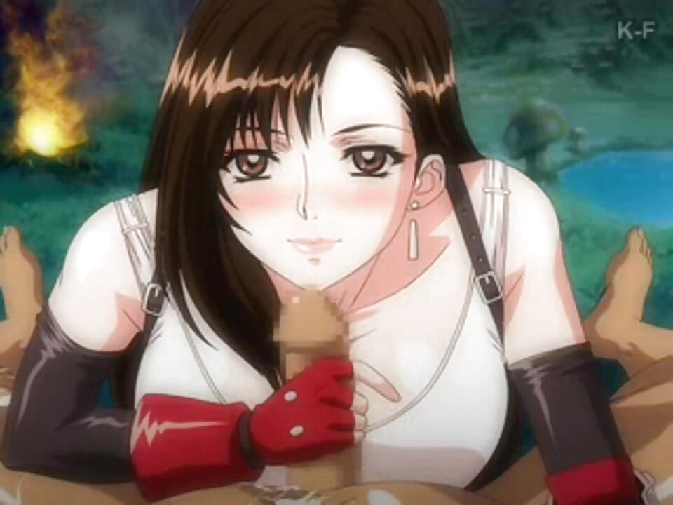 Sarcasticshovel392 präsentiert: Tifa Lockhart aus Final Fantasy VII erliegt einer intensiven, animeartigen Oralsex-Session mit englischen Untertiteln