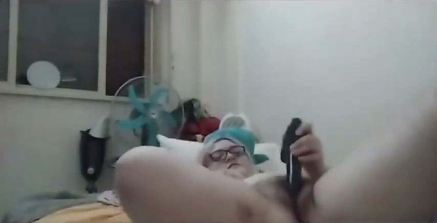 Masturbating with Strap