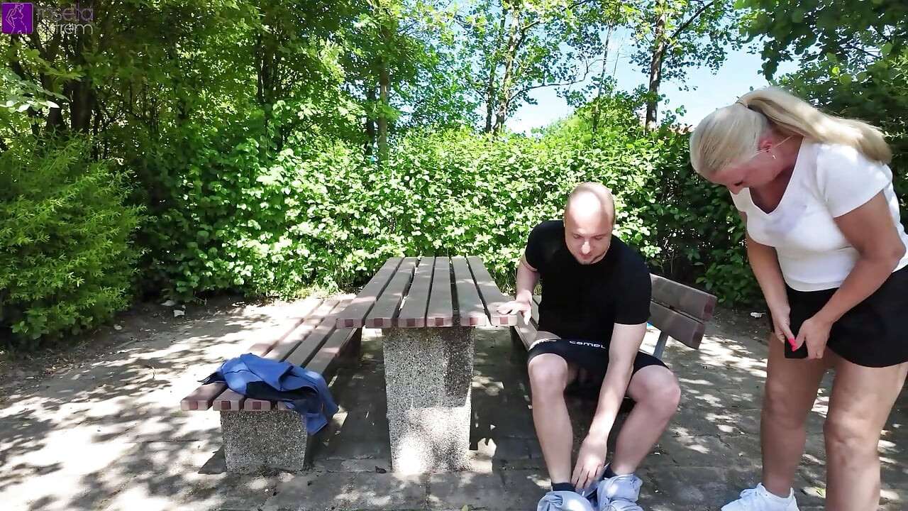 Public AO stranger fuck with creampie and muzzle at a rest area! Full Movie