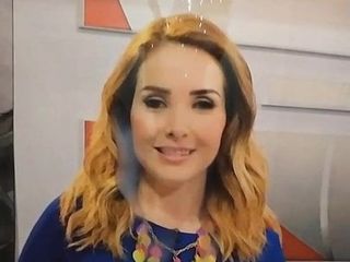 Gesichtsbesamung mit Sperma-Tribut Azucena Uresti (TV-Moderatorin)