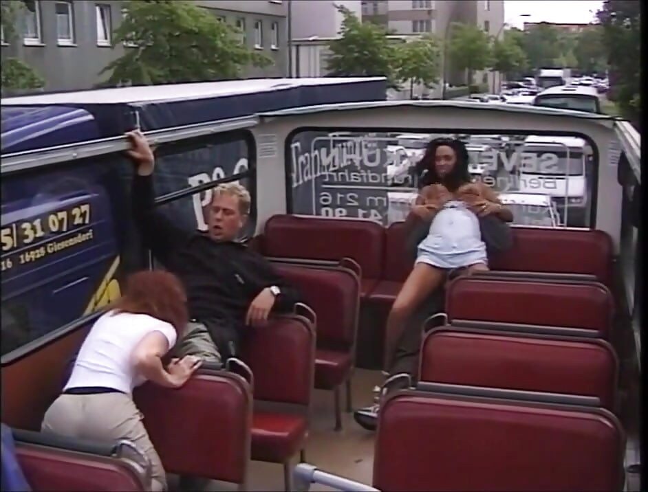 Two Amazing MILF Get Fucked Hard by Their Boyfriend on Top of the Bus