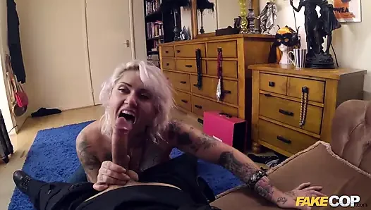 Fake Cop - Tallulah Tease Inked up and Fucked Deep in the Ass