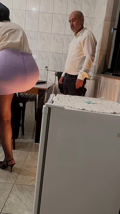 Secretary is surprised with slaps on the butt and anal penetration with creampie. | Clip 1