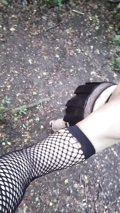 A Slut in a Grove Looking for Cocks. French Trav Show in Mini-Skirt. VaneSsaBiTCHx PariSChienneTrvprod⁹¹
