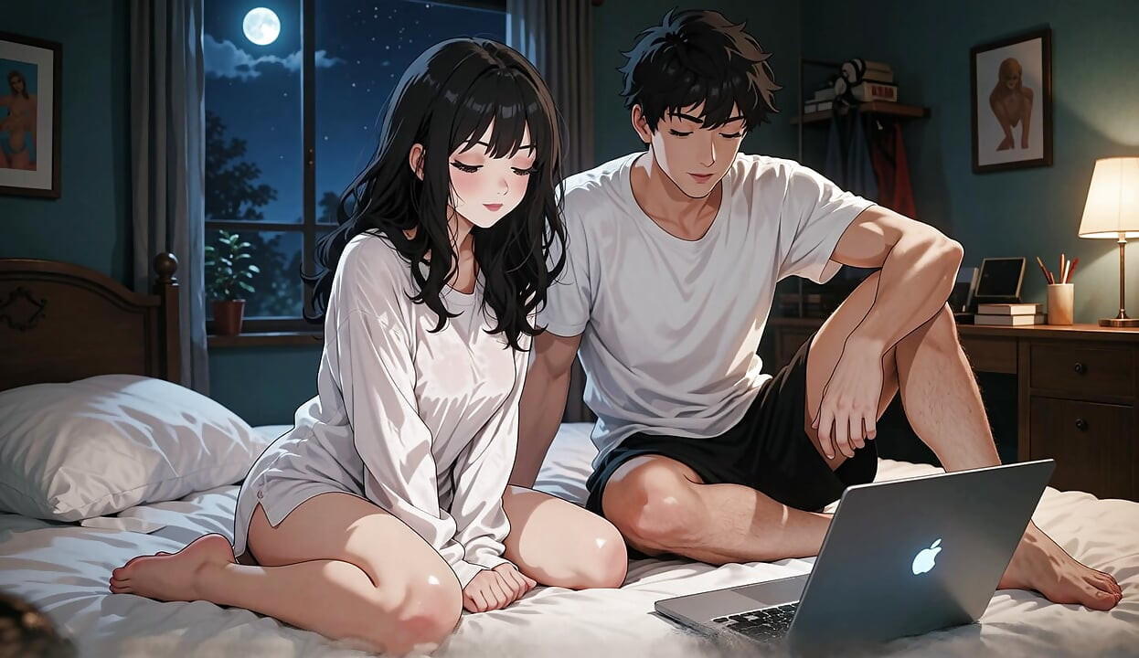 Schöne Frau mit großen Brüsten wird in ihrem Zimmer gnadenlos gefickt – Anime-Porno – KI-Porno