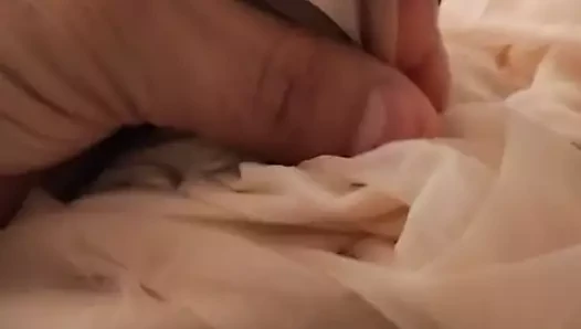 Külotlu çorap ile handjob masturbasyon yapmak