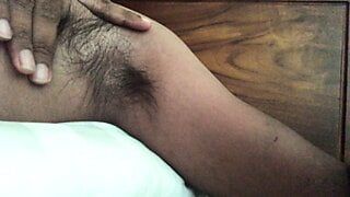 Black boy's hairy armpits