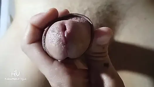 Pov dan crot di kontol suamiku