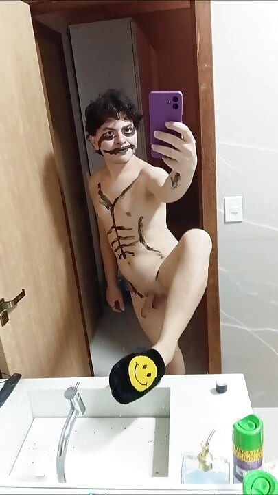 gay femboy sexy lingerie with cum shower