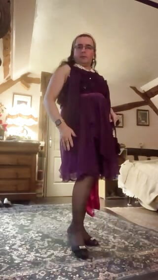 In evening dress