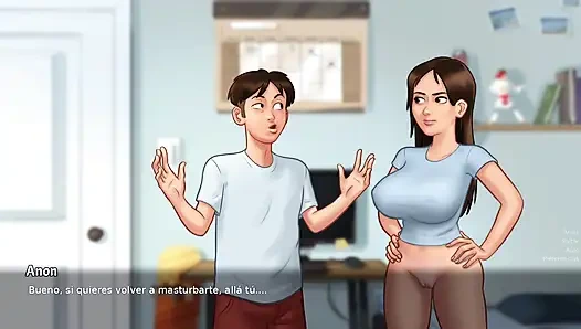 Stepdaughter vs stepmom fight over tenant's penis 2 - summertime saga