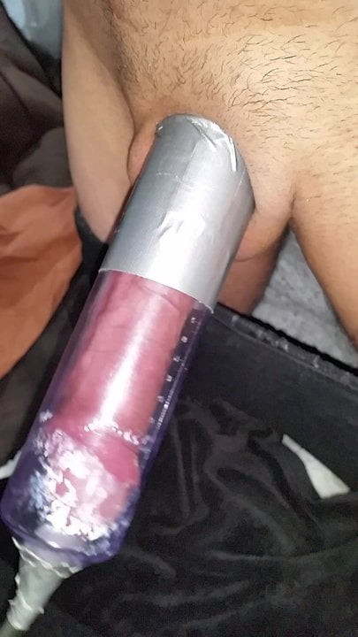 Pumping my hornh wet uncut cock