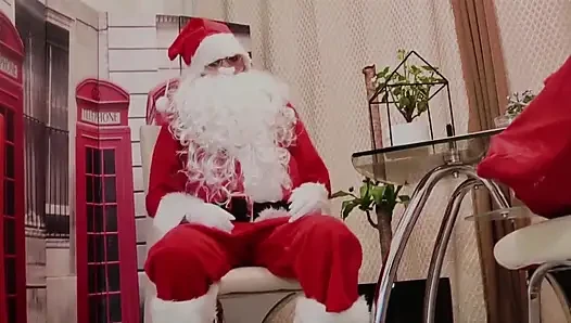 Nursing home with Santa Claus