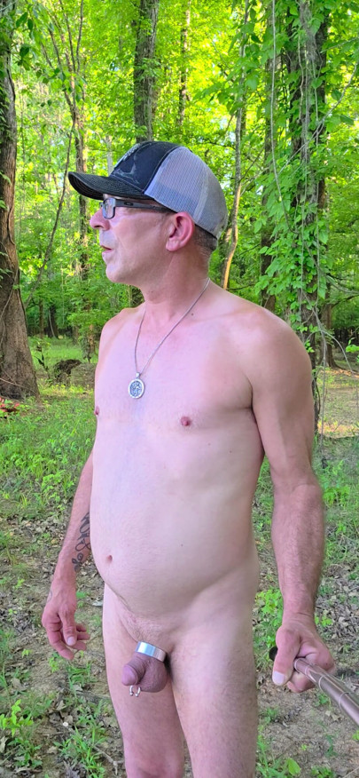 Naked river walk