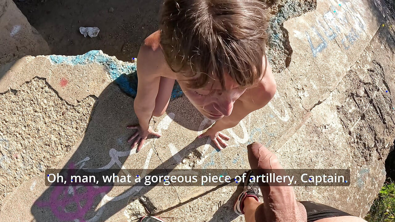 Soldier Parody: Captain Gives Golden Shower to Female Soldier During Extreme Sloppy Deepthroat