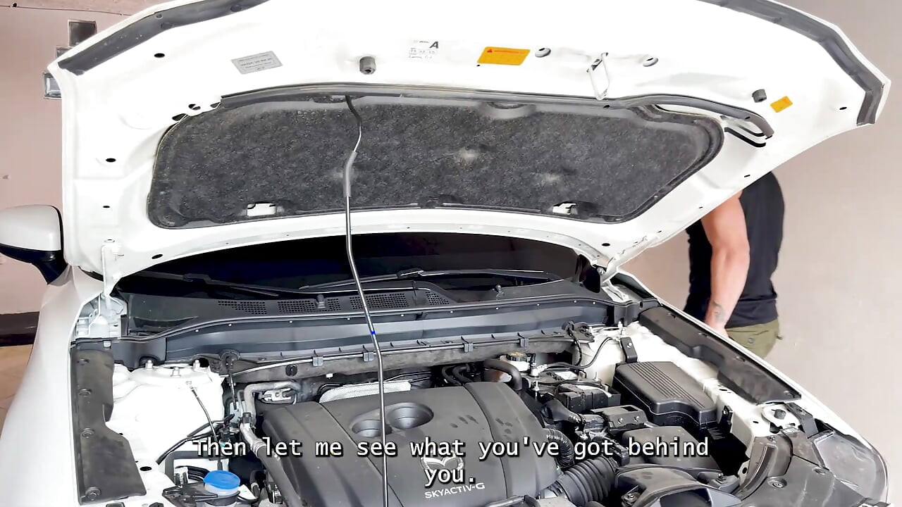 I'm getting off on my husband watching my mechanic's big, muscular cock fuck my tight, unfaithful pussy!