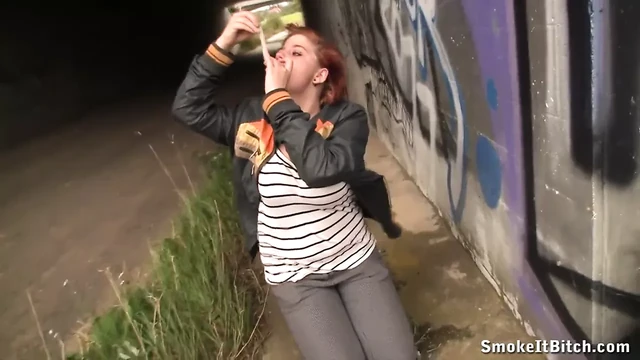 Cum drinking from condom