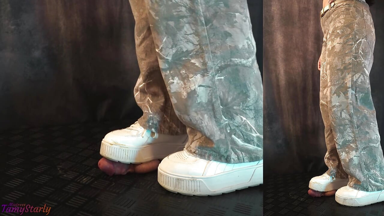 Stomped Under Her Dirty Sneakers - Cock Balls Crush Trample, Shoejob, Bootjob, CBT, Ballbusting, Trampling, Stomping